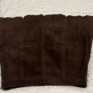 Zara Brown Suede Skirt